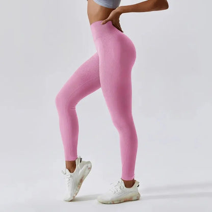 alt
Gymfit Scrunch ribbestrikkede konturleggings - Gymfit