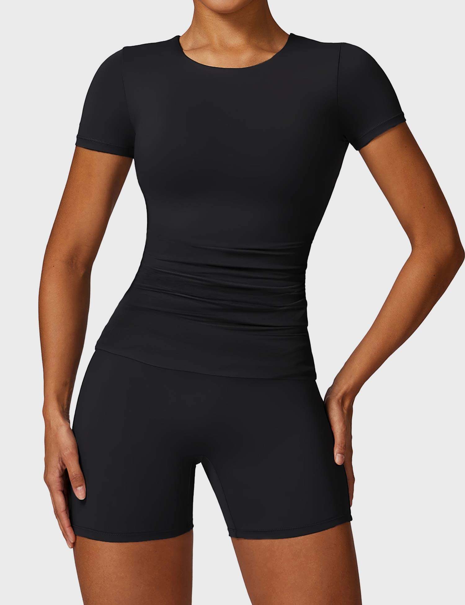 Gymfit T-skjorte med korte ermer og rund hals - Gymfit