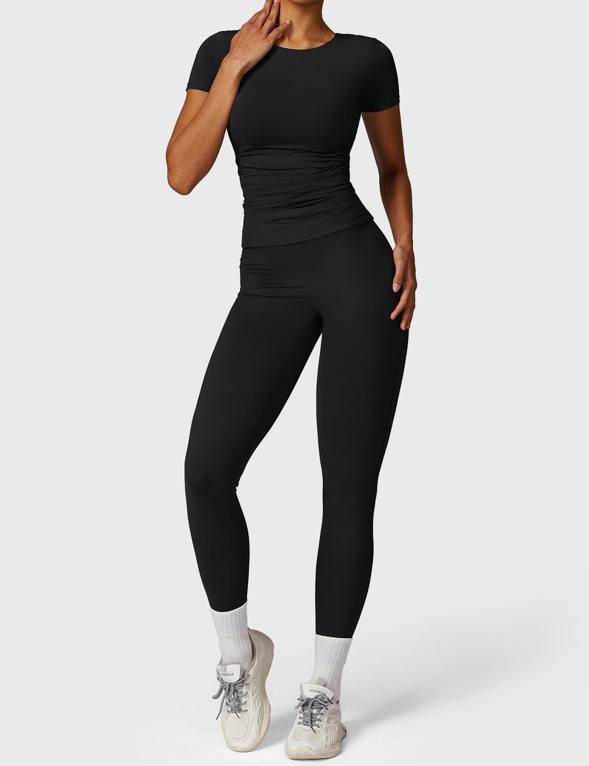 Gymfit T-skjorte med rund hals og korte ermer - Gymfit