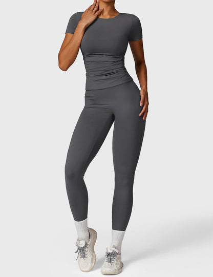 Gymfit T-skjorte med rund hals og korte ermer - Gymfit