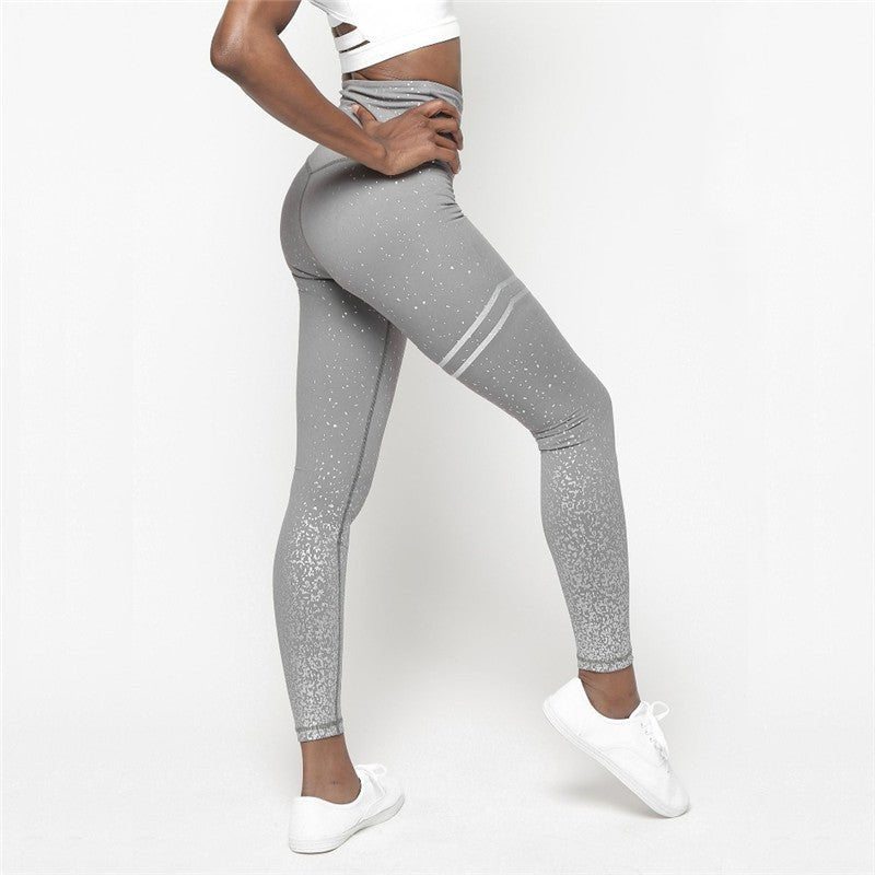 Gymfit - Leggings med glitrende striper - Gymfit