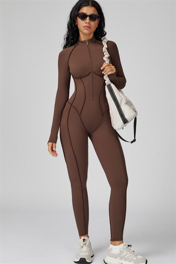 alt
Gymfit Strukturert jumpsuit med glidelås - Gymfit