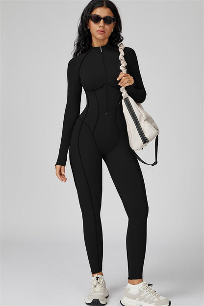 Gymfit Struktur Jumpsuit med glidelås - Gymfit