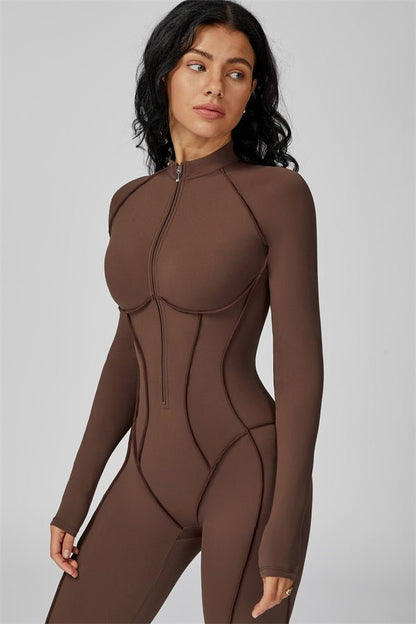 Gymfit Structure-jumpsuit med glidelås - Gymfit
