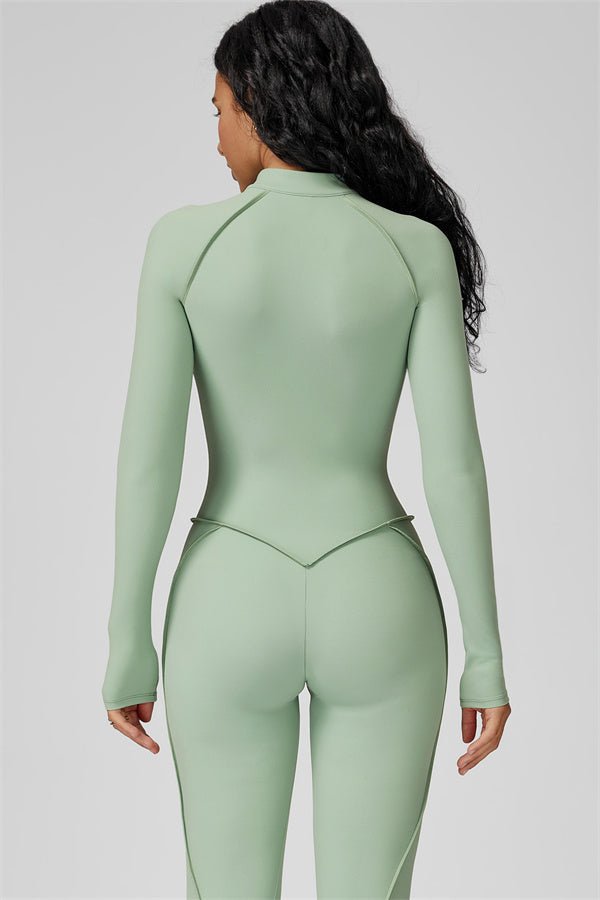 Gymfit strukturert jumpsuit med glidelås - Gymfit