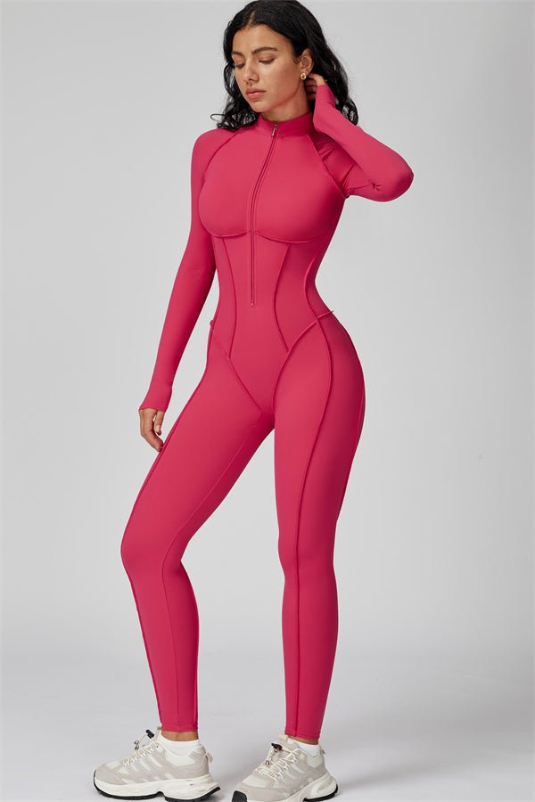 Gymfit Jumpsuit med struktur og glidelås - Gymfit
