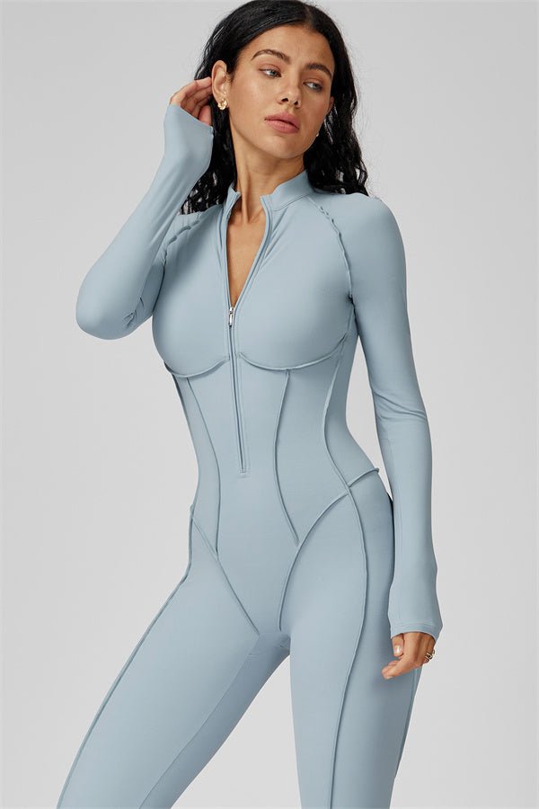 Gymfit Struktur Jumpsuit med glidelås - Gymfit