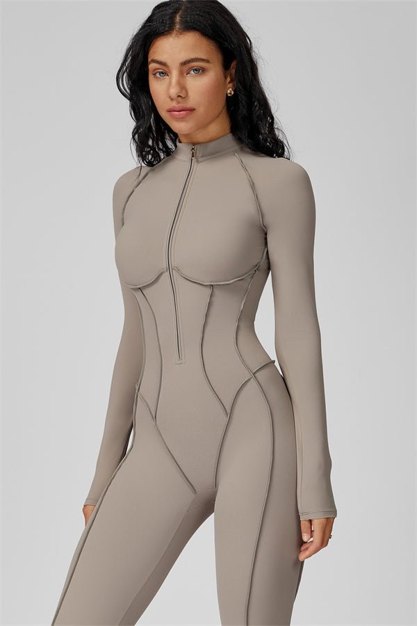 alt
Gymfit Struktur jumpsuit med glidelås - Gymfit