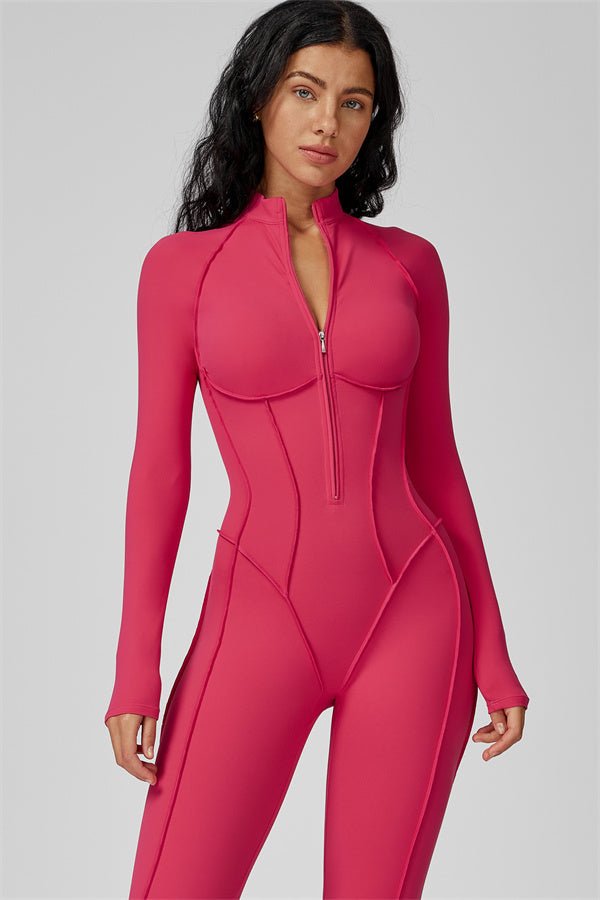 Gymfit Struktur Jumpsuit med glidelås - Gymfit