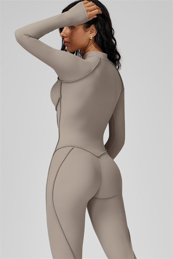 Gymfit Struktur-jumpsuit med glidelås - Gymfit