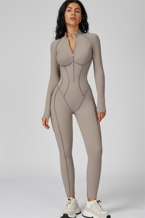 Gymfit Structure-jumpsuit med glidelås - Gymfit