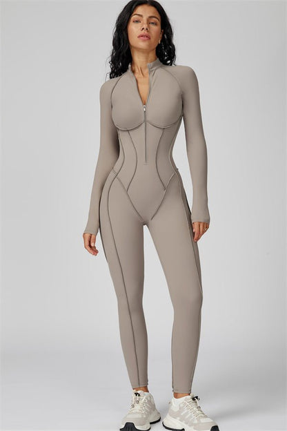 Gymfit Structure-jumpsuit med glidelås - Gymfit