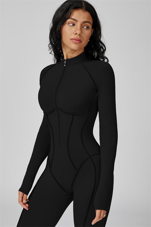 alt
Gymfit jumpsuit med struktur og glidelås - Gymfit