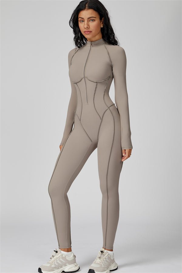 Gymfit Struktur Jumpsuit med glidelås - Gymfit