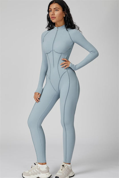 Gymfit Struktur Jumpsuit med glidelås - Gymfit