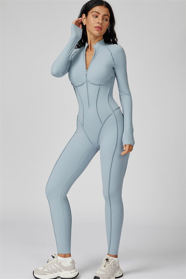 Gymfit Struktur Jumpsuit med glidelås - Gymfit