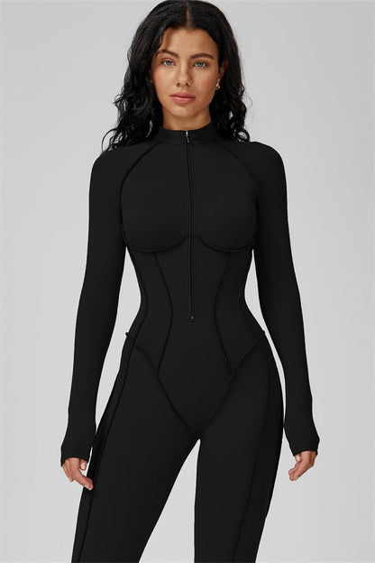 alt
Gymfit Struktur Jumpsuit med glidelås - Gymfit