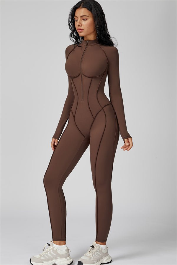 alt
Jumpsuit med struktur og glidelås - Gymfit