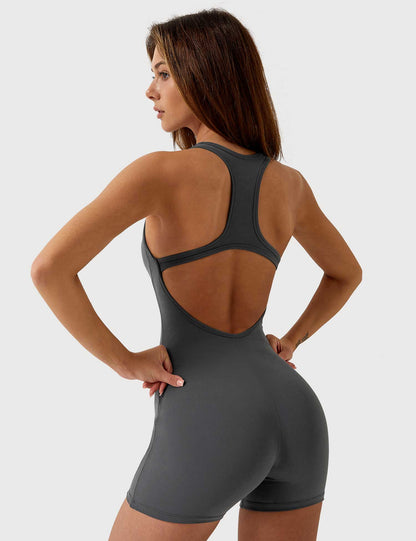 Gymfit U - Neck Backless Jumpsuit - Gymfit