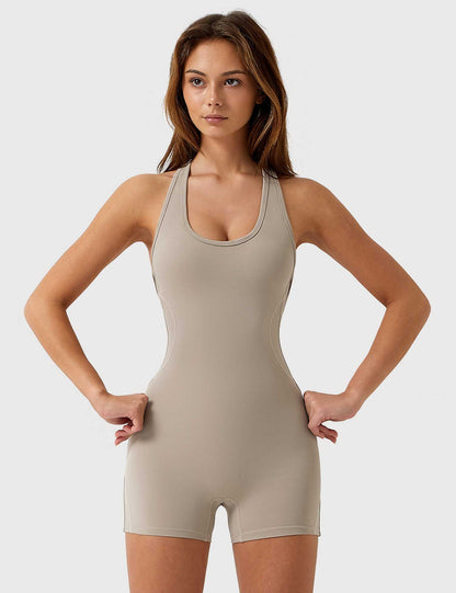 Gymfit U - Neck Backless Jumpsuit - Gymfit