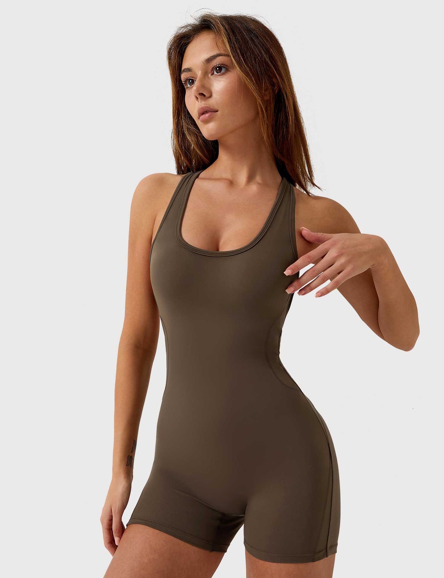 Gymfit U - Neck Backless Jumpsuit - Gymfit