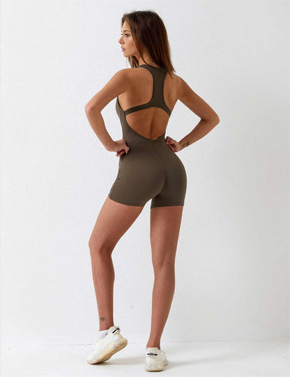 Gymfit U - Neck Backless Jumpsuit - Gymfit