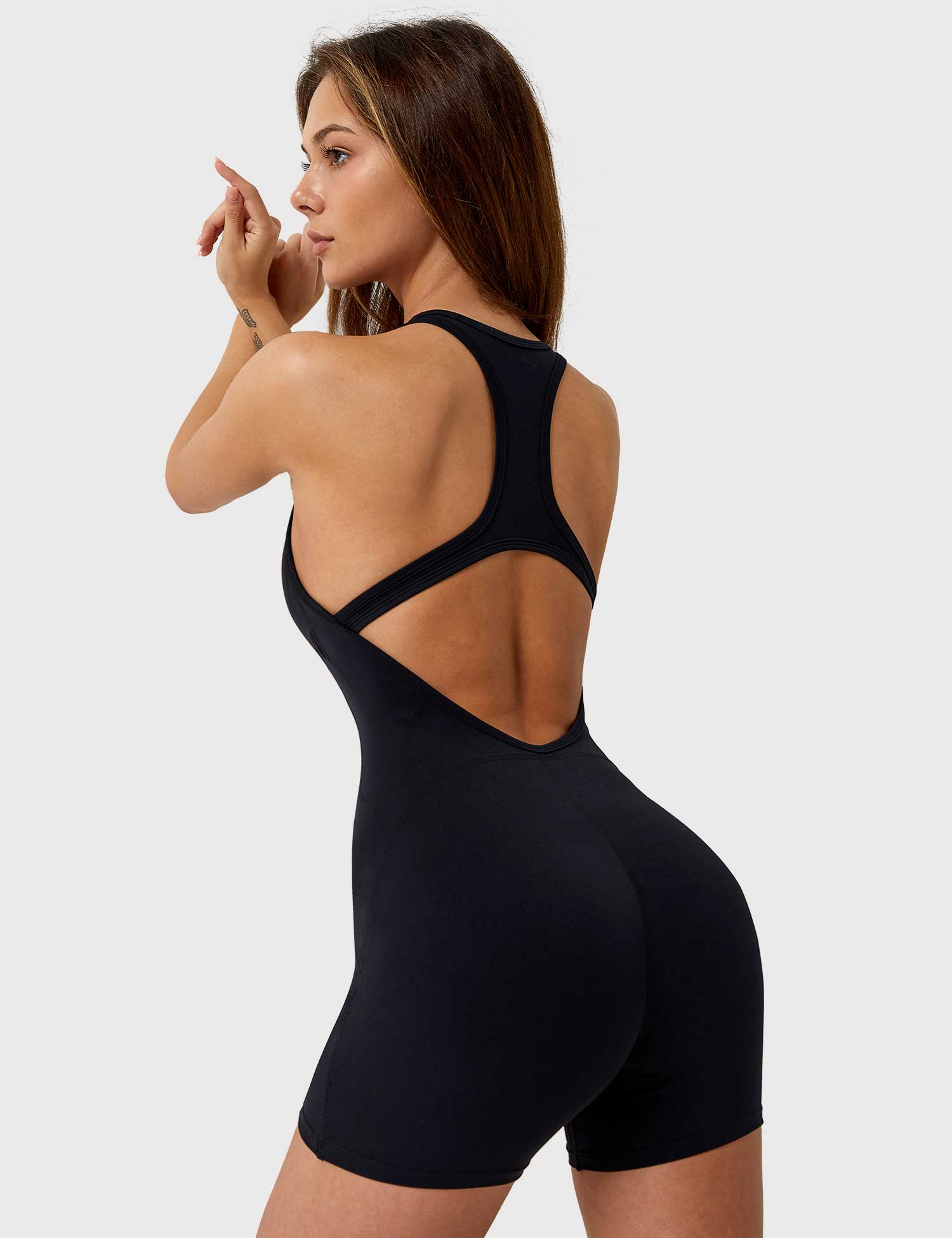 Gymfit U - Neck Backless Jumpsuit - Gymfit