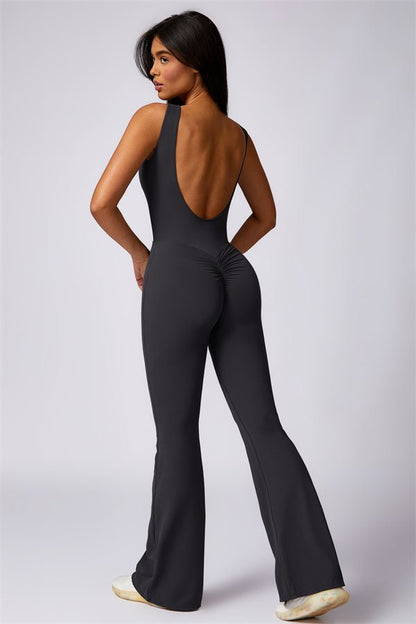 Gymfit U-formet Flare-jumpsuit - Gymfit