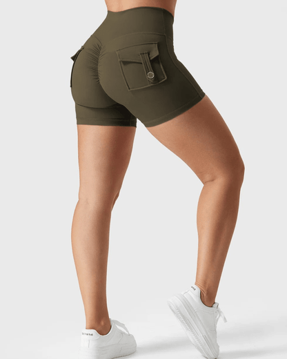 Gymfit V - cargoshorts med baklommer - Gymfit