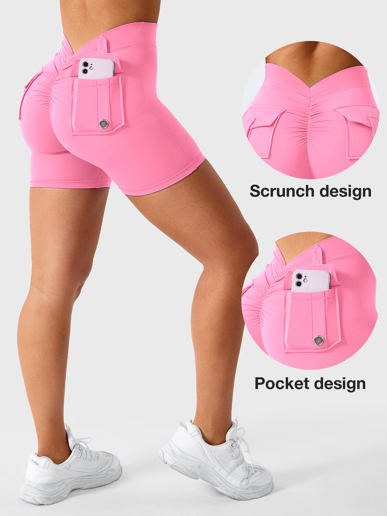 Gymfit V - Shorts med bakdetalj - Gymfit