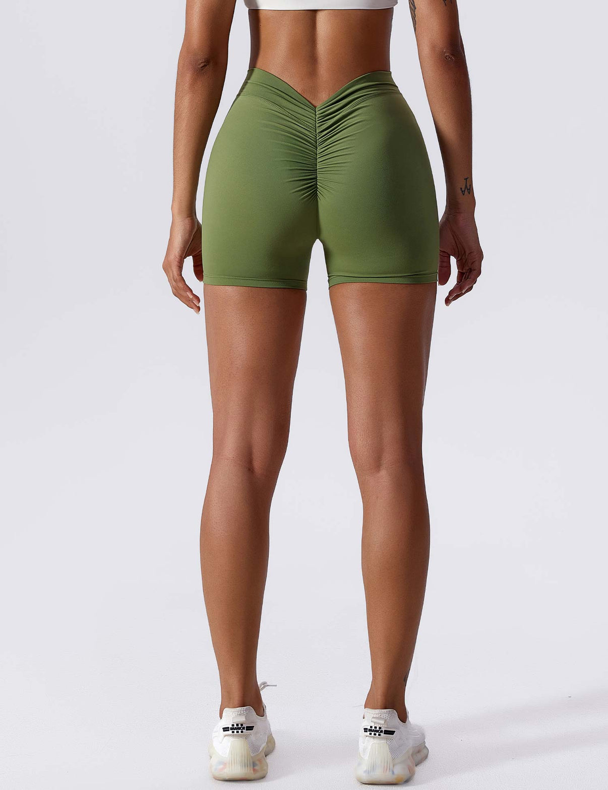 Gymfit V-rygg rynkede shorts - Gymfit
