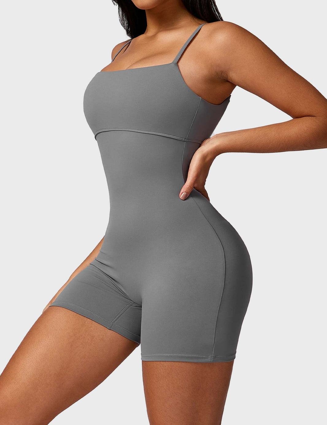 Gymfit V - Jumpsuit med rynket rygg - Gymfit
