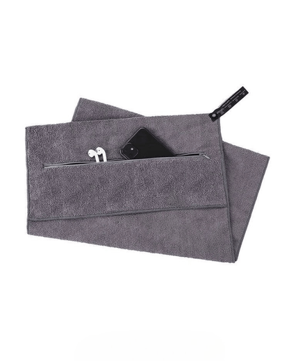 Gymfit Zip - lommemikrofiberhåndkle - Gymfit
