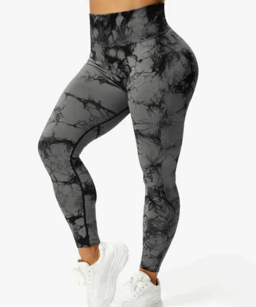 Gymfit - Fargerike leggings - Grå