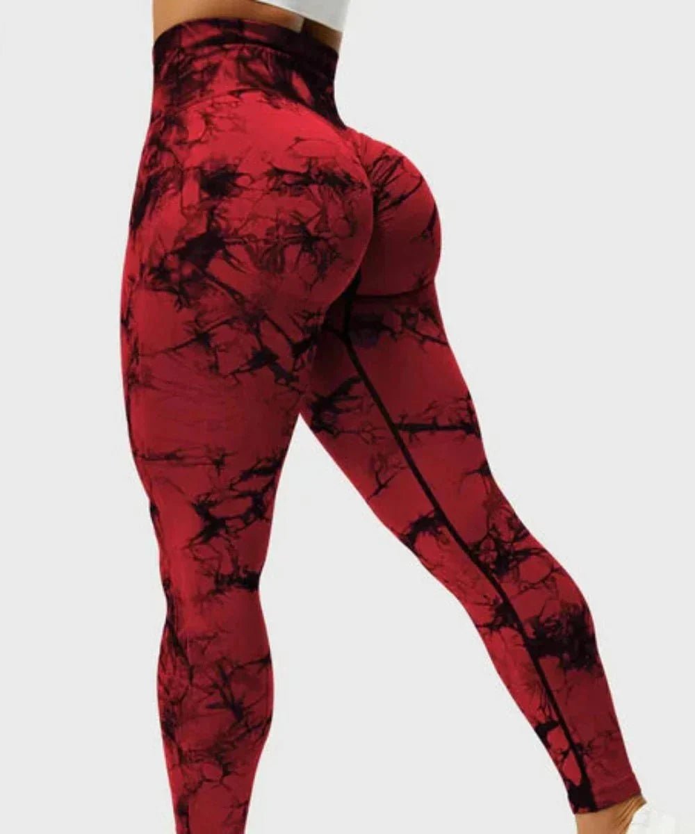Gymfit Fargerike leggings Rød