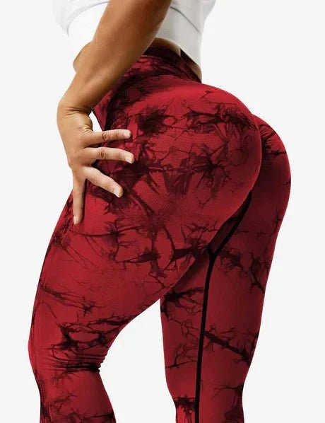 Gymfit Fargerike leggings Rød