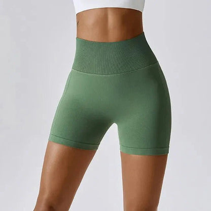 Gymfit V-søm shorts grønn