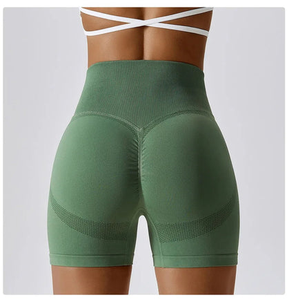 Gymfit V-søm shorts grønn