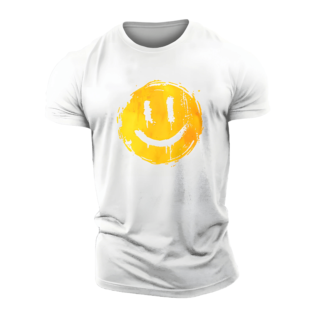 Happy Smiley T-skjorte - Gymfit