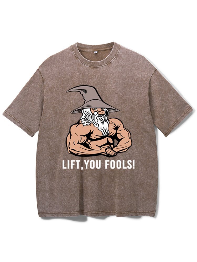 alt
Lift You Fool Vasket Gym T-skjorte - Gymfit