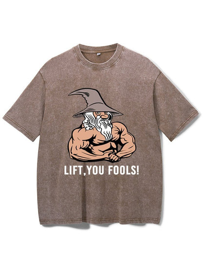 alt
Lift You Fool Vasket Gym T-skjorte - Gymfit