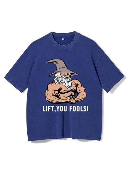 Lift You Fool vasket trenings-T-skjorte - Gymfit