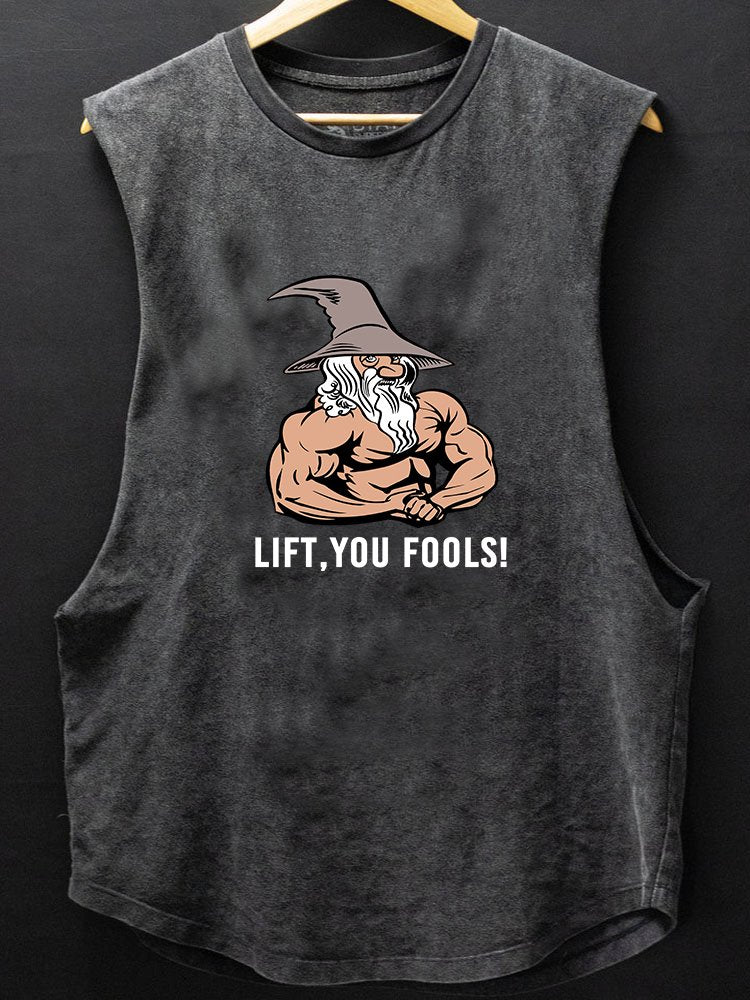 Lift You Fools Singlet Med Rund Nederkant I Bomull - Gymfit