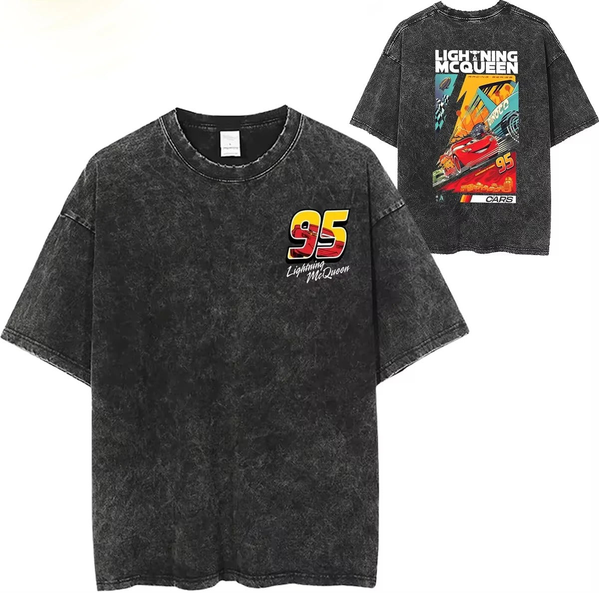 Lightning McQueen vasket t-skjorte - Gymfit