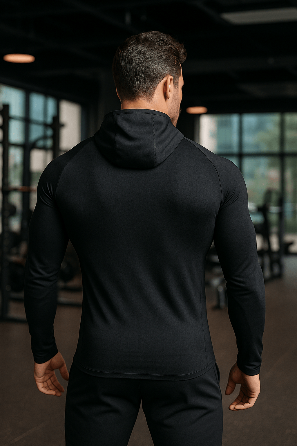 alt
Langermet skjorte med hette - Gymfit