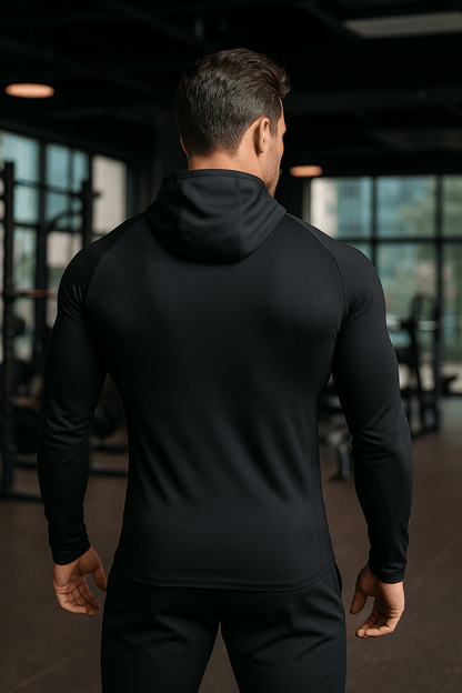 alt
Langermet skjorte med hette - Gymfit