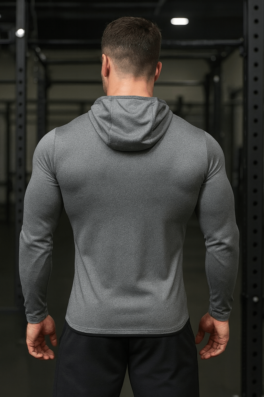 Langermet skjorte med hette - Gymfit