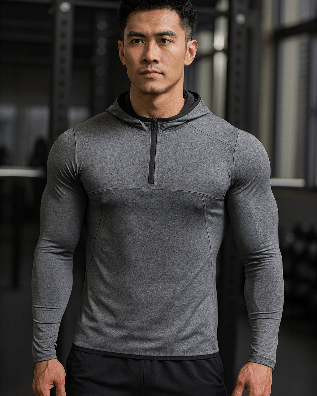 Langermet hette-skjorte - Gymfit