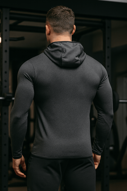 Langermet skjorte med hette - Gymfit