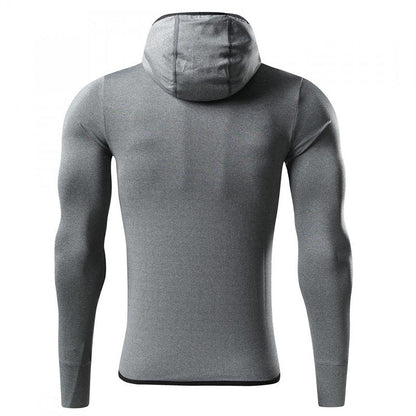 Langermet skjorte med hette - Gymfit
